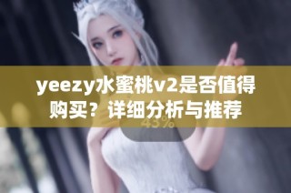 yeezy水蜜桃v2是否值得购买？详细分析与推荐