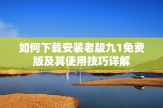如何下载安装老版九1免费版及其使用技巧详解