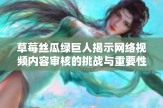 草莓丝瓜绿巨人揭示网络视频内容审核的挑战与重要性