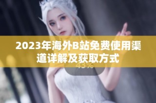 2023年海外B站免费使用渠道详解及获取方式