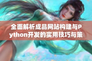 全面解析成品网站构建与Python开发的实用技巧与策略