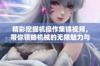 精彩挖掘机操作集锦视频，带你领略机械的无限魅力与技巧