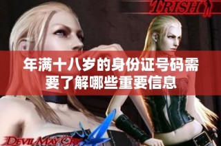 年满十八岁的身份证号码需要了解哪些重要信息