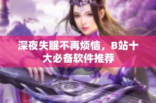 深夜失眠不再烦恼，B站十大必备软件推荐