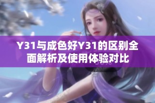 Y31与成色好Y31的区别全面解析及使用体验对比