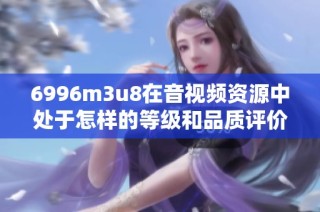 6996m3u8在音视频资源中处于怎样的等级和品质评价