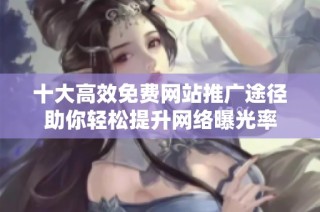 十大高效免费网站推广途径助你轻松提升网络曝光率