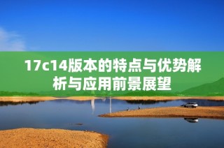 17c14版本的特点与优势解析与应用前景展望