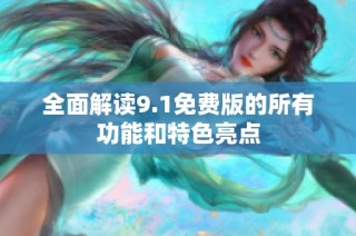 全面解读9.1免费版的所有功能和特色亮点