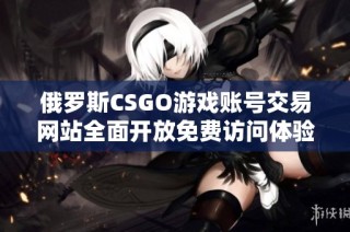俄罗斯CSGO游戏账号交易网站全面开放免费访问体验