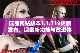 成品网站版本1.1.719更新发布，探索新功能与改进体验