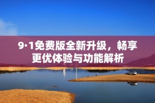 9·1免费版全新升级，畅享更优体验与功能解析