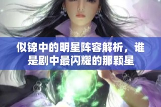 似锦中的明星阵容解析，谁是剧中最闪耀的那颗星