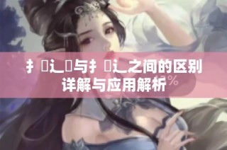 扌喿辶畑与扌喿辶之间的区别详解与应用解析