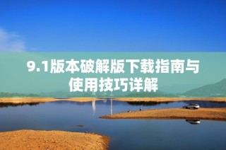 9.1版本破解版下载指南与使用技巧详解