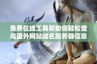 免费在线工具帮助你轻松查询国外网站域名服务器信息