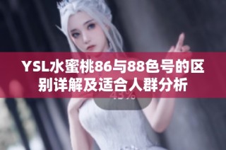 YSL水蜜桃86与88色号的区别详解及适合人群分析
