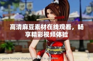 高清麻豆素材在线观看，畅享精彩视频体验