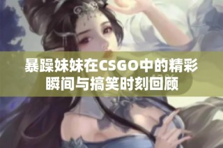 暴躁妹妹在CSGO中的精彩瞬间与搞笑时刻回顾