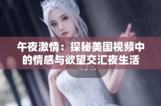 午夜激情：探秘美国视频中的情感与欲望交汇夜生活
