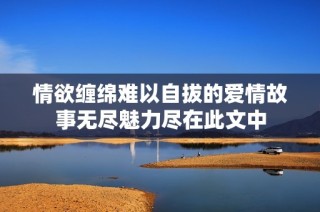 情欲缠绵难以自拔的爱情故事无尽魅力尽在此文中