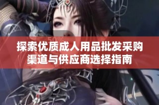 探索优质成人用品批发采购渠道与供应商选择指南