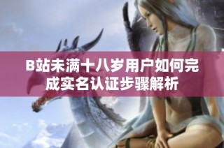 B站未满十八岁用户如何完成实名认证步骤解析