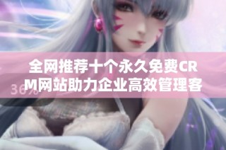 全网推荐十个永久免费CRM网站助力企业高效管理客户关系