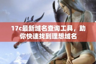 17c最新域名查询工具，助你快速找到理想域名
