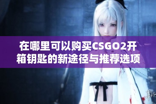 在哪里可以购买CSGO2开箱钥匙的新途径与推荐选项分析