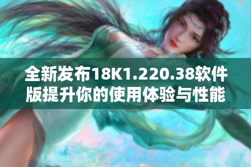 全新发布18K1.220.38软件版提升你的使用体验与性能表现
