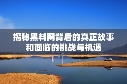 揭秘黑料网背后的真正故事和面临的挑战与机遇