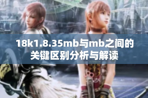 18k1.8.35mb与mb之间的关键区别分析与解读