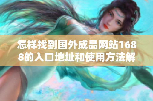 怎样找到国外成品网站1688的入口地址和使用方法解析