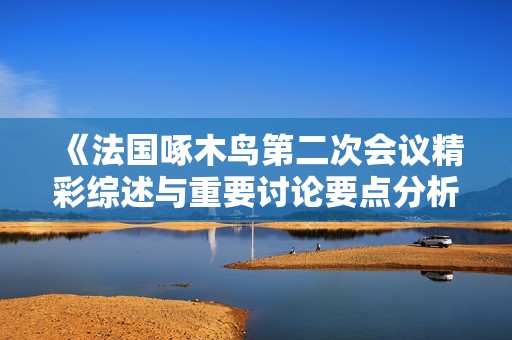 《法国啄木鸟第二次会议精彩综述与重要讨论要点分析》