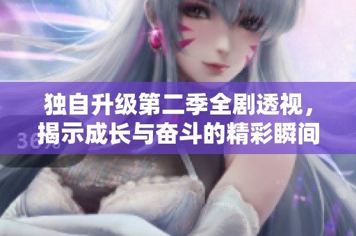 独自升级第二季全剧透视，揭示成长与奋斗的精彩瞬间