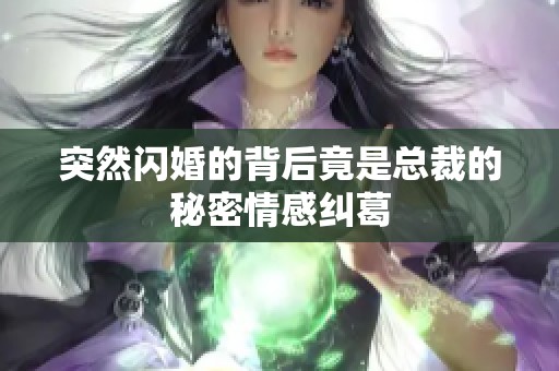突然闪婚的背后竟是总裁的秘密情感纠葛