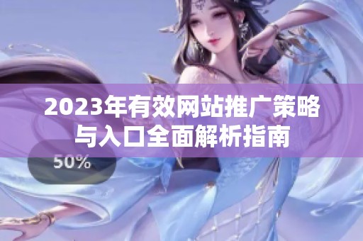 2023年有效网站推广策略与入口全面解析指南