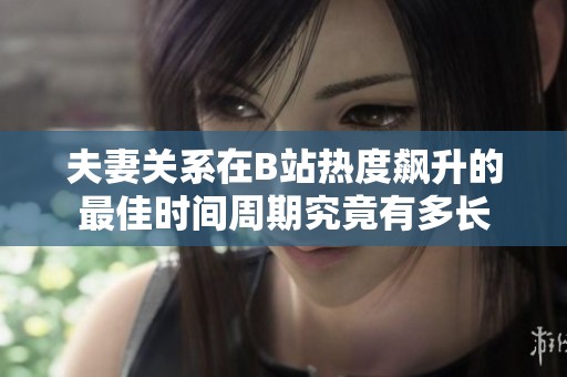 夫妻关系在B站热度飙升的最佳时间周期究竟有多长