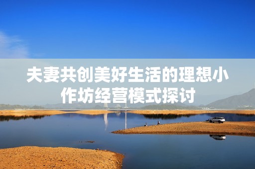 夫妻共创美好生活的理想小作坊经营模式探讨