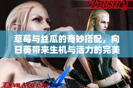 草莓与丝瓜的奇妙搭配，向日葵带来生机与活力的完美结合