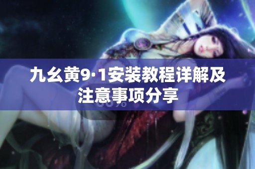 九幺黄9·1安装教程详解及注意事项分享