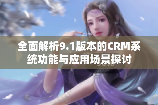 全面解析9.1版本的CRM系统功能与应用场景探讨