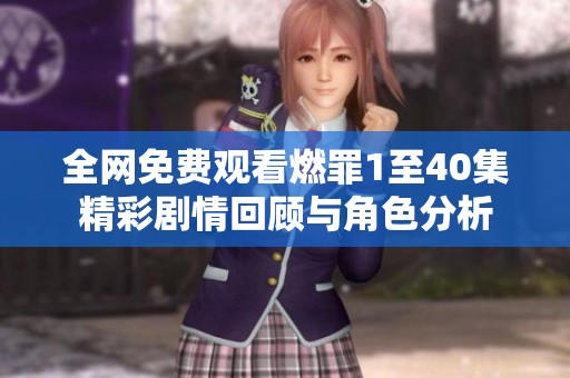 全网免费观看燃罪1至40集精彩剧情回顾与角色分析