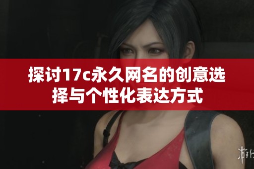 探讨17c永久网名的创意选择与个性化表达方式