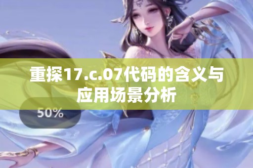 重探17.c.07代码的含义与应用场景分析