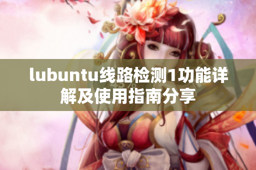 lubuntu线路检测1功能详解及使用指南分享