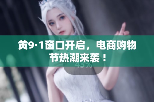 黄9·1窗口开启，电商购物节热潮来袭 !