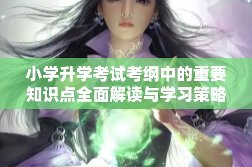 小学升学考试考纲中的重要知识点全面解读与学习策略分析