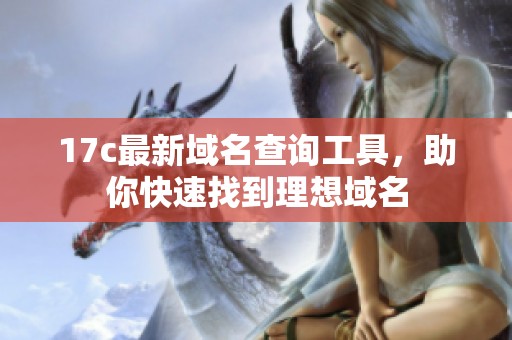 17c最新域名查询工具，助你快速找到理想域名